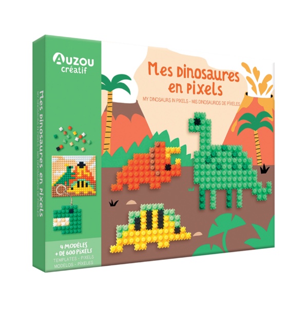 Auzou My Artistic Kit My Pixel Creations Dinosaurs