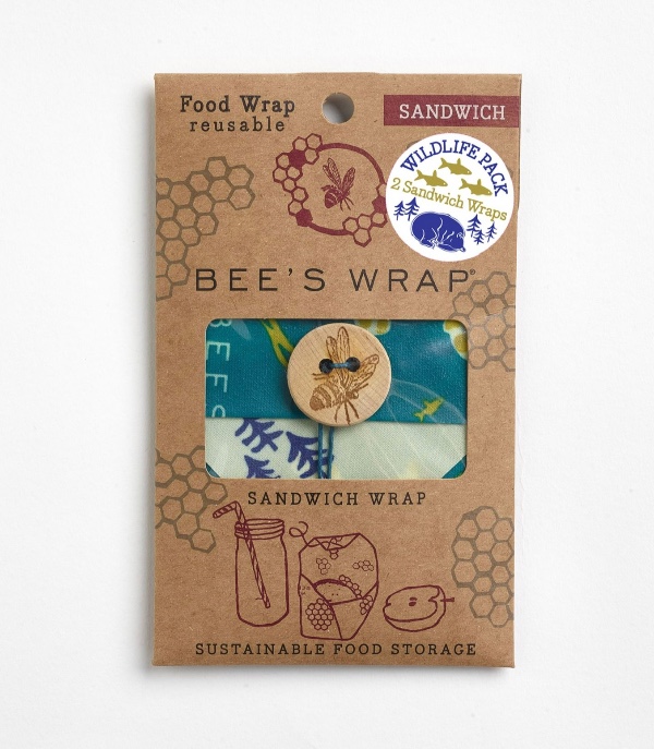 Bee’s Wrap 2 Περιτυλίγμα Σάντουιτς Wildlifepack