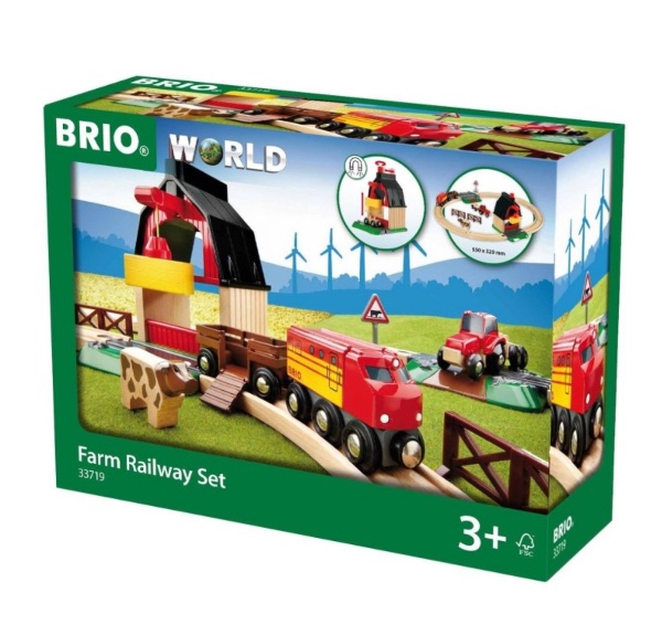 Brio World Σετ Σιδηρόδρομου Φάρμα (33719)