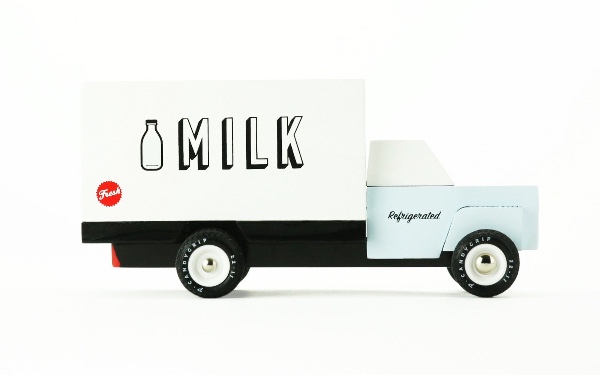 CandyLab Americana Ξύλινο Οχημα "Του Γαλατά" Milk Truck