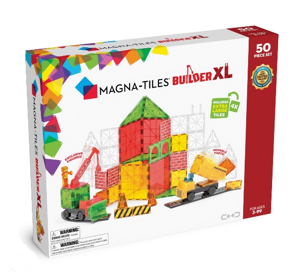 Magna Tiles Μαγνητικό Παιχνίδι Builder XL 50 Κομματιών