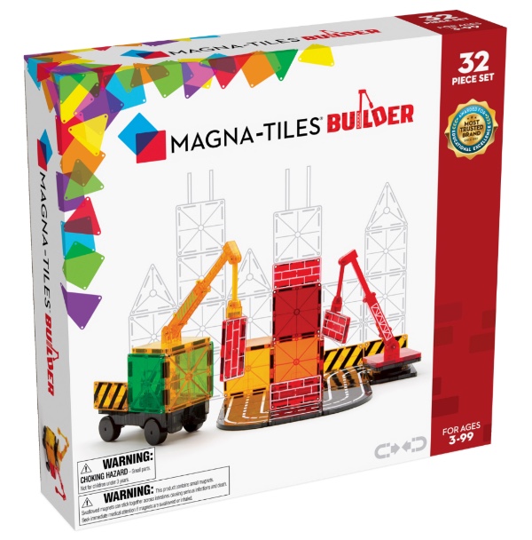 Magna-Tiles Μαγνητικό Παιχνίδι Builder 32 Κομματιών