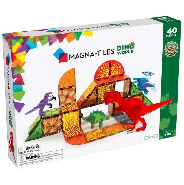 Magna-Tiles Μαγνητικό Παιχνίδι Dino World 40 Κομματιών