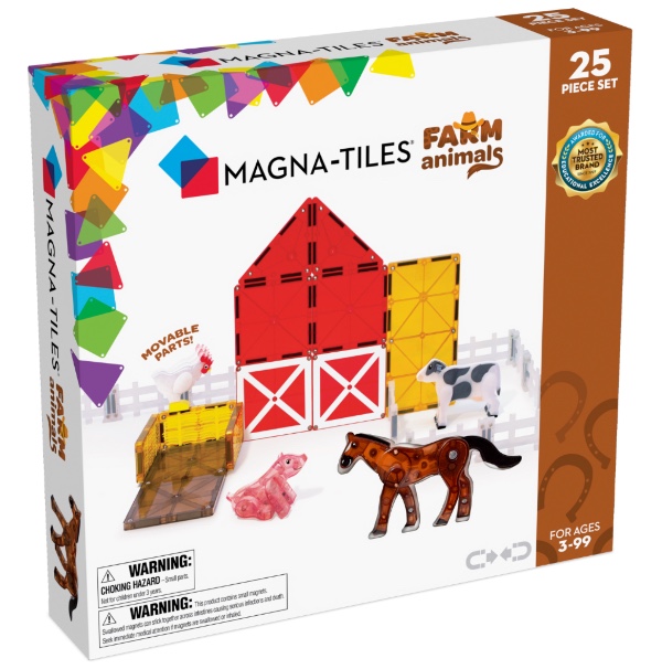 Magna-Tiles Μαγνητικό Παιχνίδι Farm Animals 25 Κομματιών