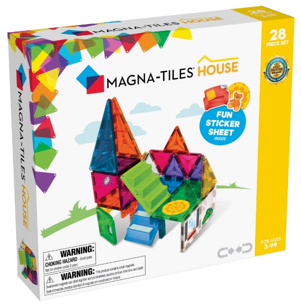 Magna-Tiles Μαγνητικό Παιχνίδι House 28 Κομματιών