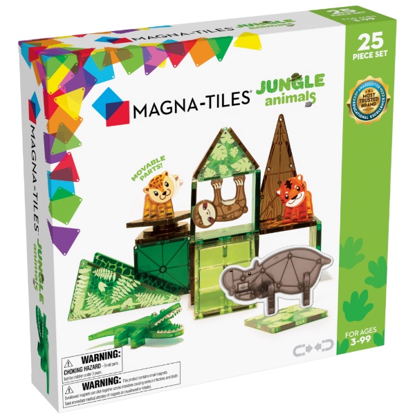 Magna-Tiles Μαγνητικό Παιχνίδι Jungle Animals 25 Κομματιών