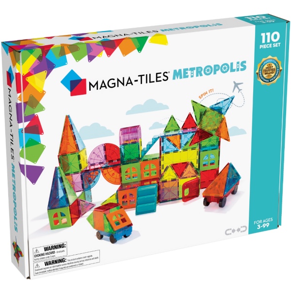 Magna-Tiles Μαγνητικό Παιχνίδι Metropolis 110 Κομματιών