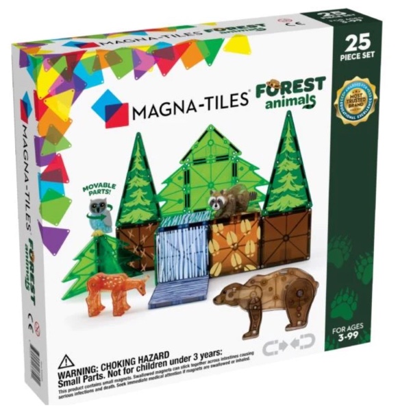 Magna-Tiles Μαγνητικό Παιχνίδι Forest Animals 25 Κομματιών