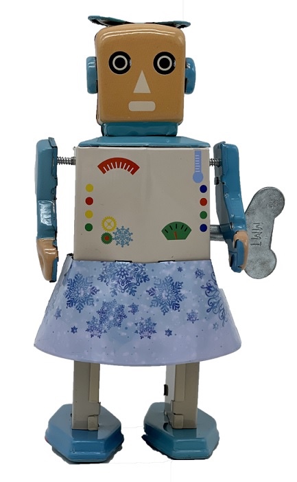 Mr & Mrs Tins Snowbot Κουρδιστό Ρομπότ