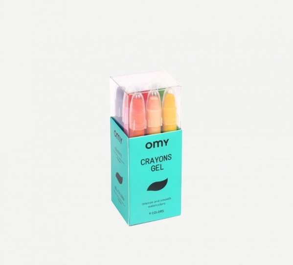 Omy Gel Crayons Σετ 9 Πολύχρωμες Κηρομπογιές